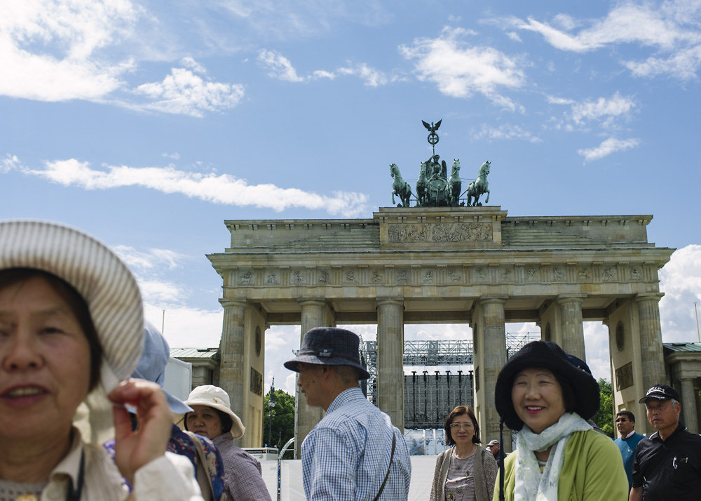 Tourists in Berlin